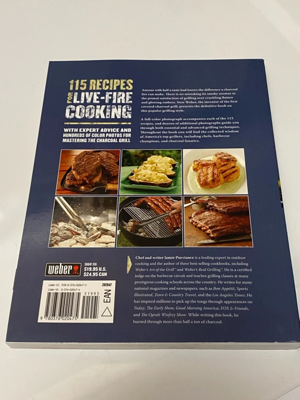 Weber's Charcoal Grilling Cookbook Art of Cooking with Live Fire 115 Recipes SC